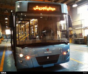 رونمایی از پاک‌ترین اتوبوس خاورمیانه